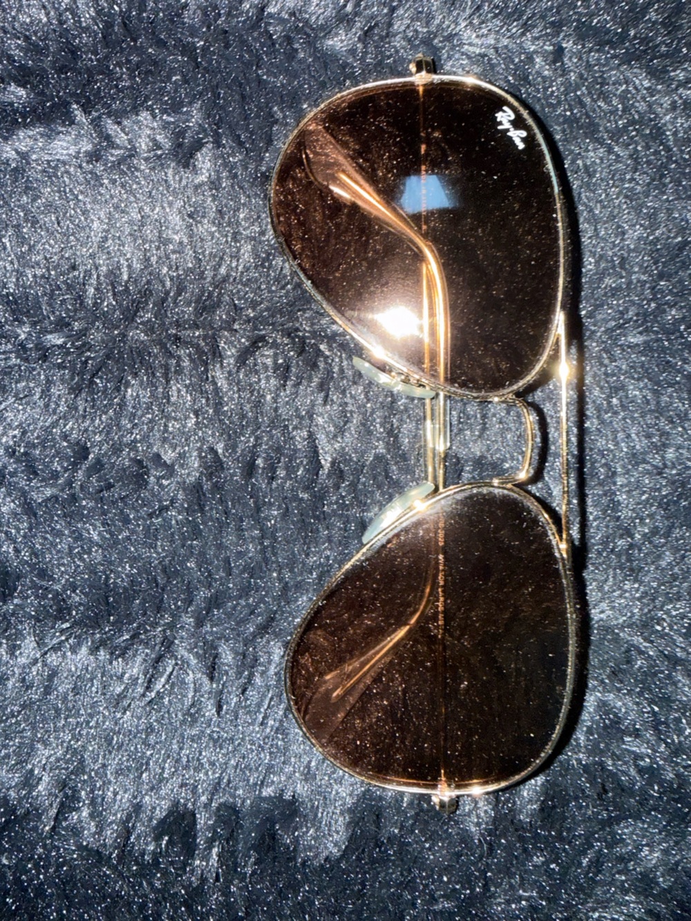 Ray-Ban Men’s or Women’s Gold Frame Sunglasses with Brown Lenses - Aviator - Picture 2 of 3